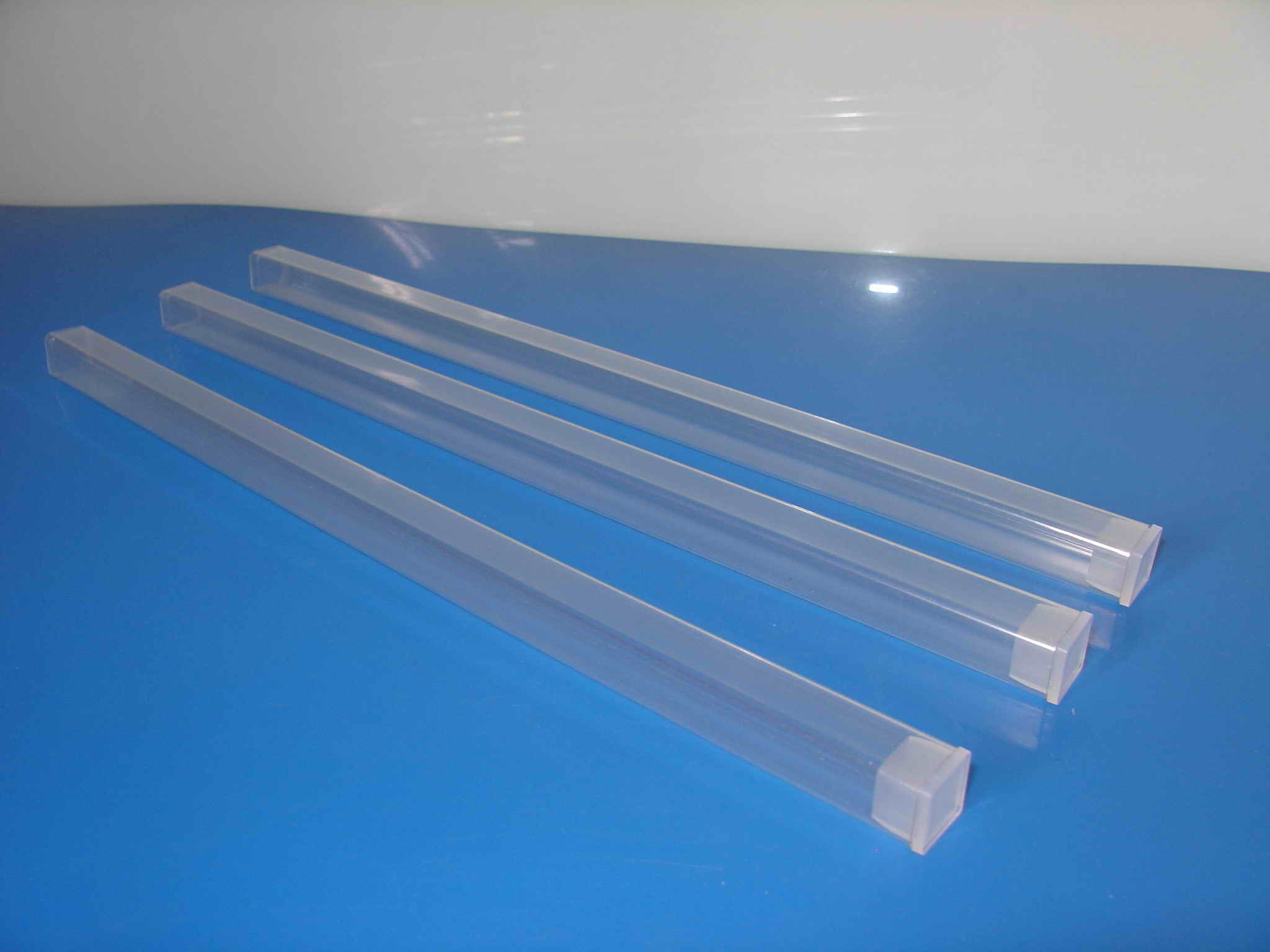clear square packaging tubes,plastic square tubes,packaging square